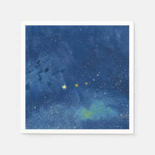 Serviette En Papier L'illustration du ciel étoilé