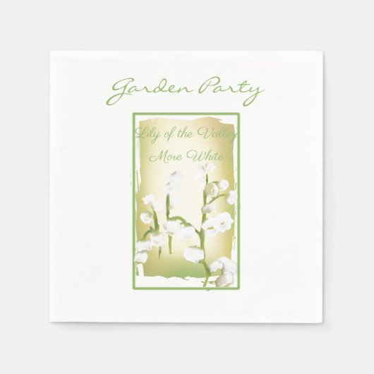 Serviette En Papier Lily de la gamme de semences d'aquarelle de la val (Devant)