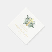 Serviette En Papier Lily de la vallée | Baptême floral (Coin)