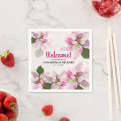 Serviette En Papier Lily de tigre rose | MARIAGE (En situation)