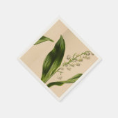 Serviette En Papier Lily des Naples de Vallée Ecru (Coin)
