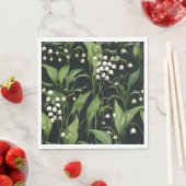 Serviette En Papier Lily du motif de la vallée (En situation)