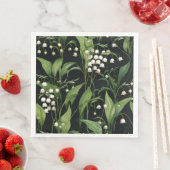 Serviette En Papier Lily du motif de la vallée (En situation)