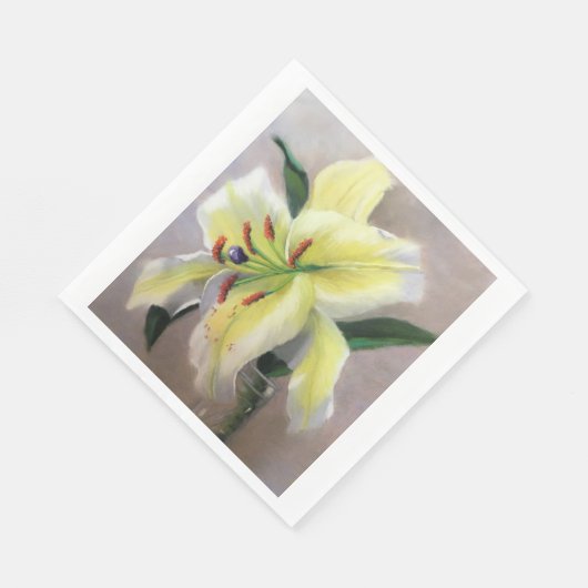 Serviette En Papier Lily Napkin (Coin)