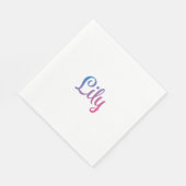 Serviette En Papier Lily Stylish Cursive (Coin)
