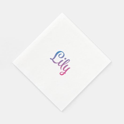 Serviette En Papier Lily Stylish Cursive (Coin)