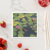 Serviette En Papier Lilypad Pond Peinture Monet (En situation)
