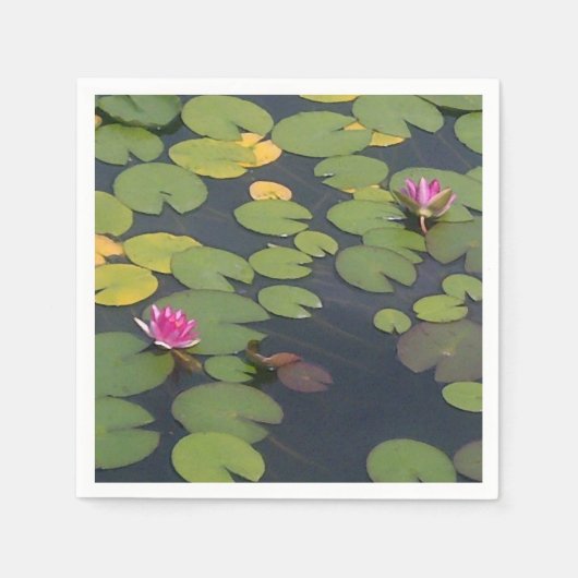 Serviette En Papier Lilypad Pond Peinture Monet (Devant)