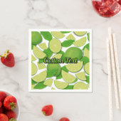 Serviette En Papier Lime (En situation)