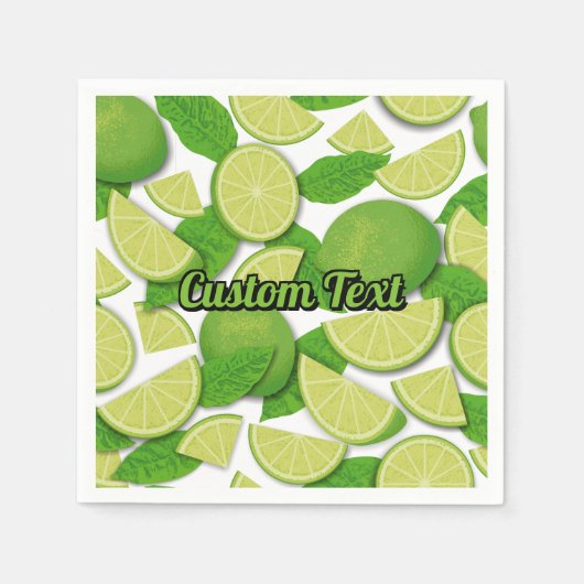Serviette En Papier Lime (Devant)