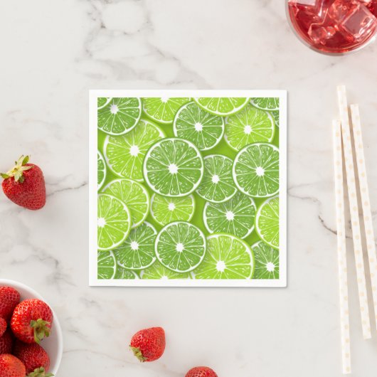 Serviette En Papier Lime pop (En situation)