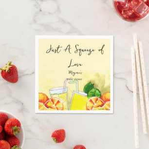 Serviette En Papier Limonade Coup de Foudre Lemon Citron Fête de Maria