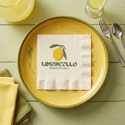 Serviette En Papier Limoncello