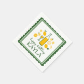 Serviette En Papier Limoncello Lemonade Lemon CUSTOM Anniversaire (Coin)