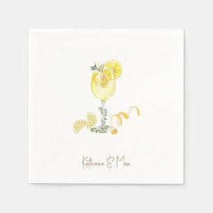 Serviette En Papier Limoncello Personnalisé