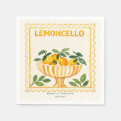 Serviette En Papier Limoncello Stamp | Italian Wedding Bar (Devant)