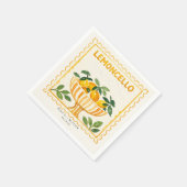 Serviette En Papier Limoncello Stamp | Italian Wedding Bar (Coin)