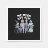 Serviette En Papier L'inclusion drôle n'est pas effrayant enseignant H (Devant)
