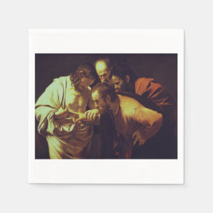 Serviette En Papier L'Incrédulité de saint Thomas par Le Caravage