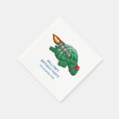 Serviette En Papier L'incroyable Tortue Fusée (Coin)