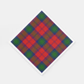 Serviette En Papier Lindsay tartan rouge vert plaid (Coin)