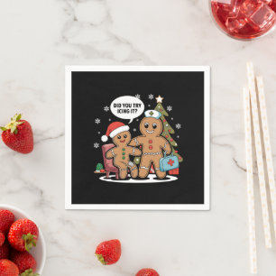 Serviette En Papier L'Infirmière De Noël Gingerbread Homme Avez-Vous E