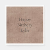 Serviette En Papier Linge de maison Faux (look lin) (Devant)