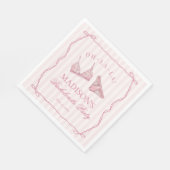 Serviette En Papier Lingerie Rose Pâle Douche Enterrement de Vie de Je (Coin)