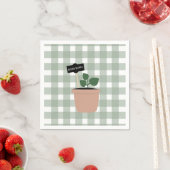 Serviette En Papier Lingettes Bébé Basil (En situation)