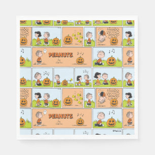 Serviette En Papier Linus & Lucy   Chanter Jack-O-Lantern