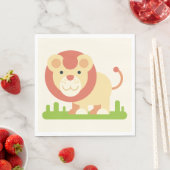 Serviette En Papier Lion (En situation)