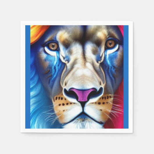 Serviette En Papier Lion (Devant)