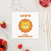Serviette En Papier Lion (En situation)