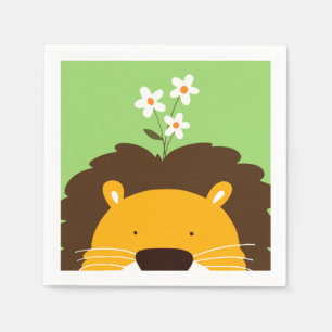 Serviette En Papier Lion