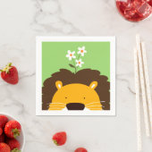 Serviette En Papier Lion (En situation)