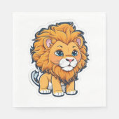 Serviette En Papier Lion (Devant)