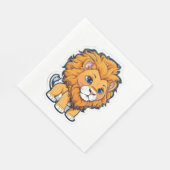 Serviette En Papier Lion (Coin)