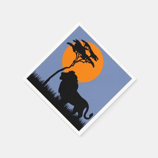 Serviette En Papier Lion (Coin)