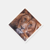 Serviette En Papier Lion africain (Coin)