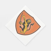 Serviette En Papier Lion Avec Une Épée (Coin)