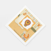 Serviette En Papier Lion Bébé Faire-part serviettes (Coin)