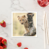 Serviette En Papier Lion Cub (En situation)