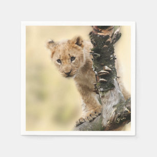 Serviette En Papier Lion Cub