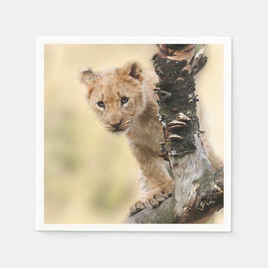 Serviette En Papier Lion Cub (Devant)