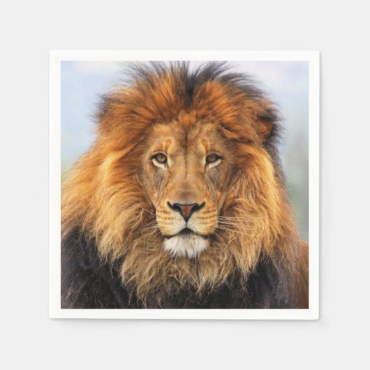 Serviette En Papier Lion d'Afrique 1 (Devant)