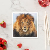Serviette En Papier Lion d'Afrique 1 (En situation)