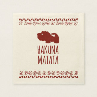 Serviette En Papier Lion de Hakuna Matata