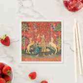 Serviette En Papier Lion D'ENFANCE ET D'UNICORN, Fleurs D'Imaginaires, (En situation)