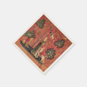 Serviette En Papier Lion D'ENFANCE ET D'UNICORN, Fleurs D'Imaginaires, (Coin)