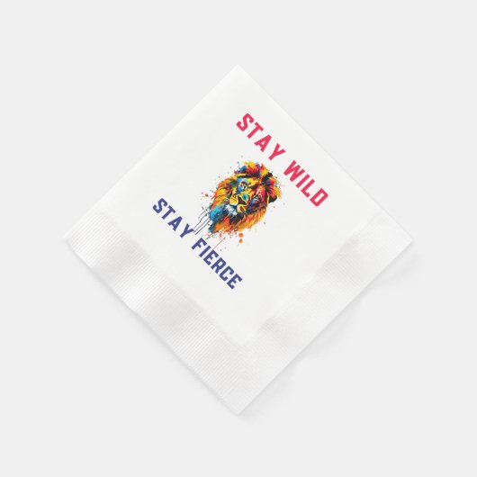 Serviette En Papier Lion napkin (Coin)